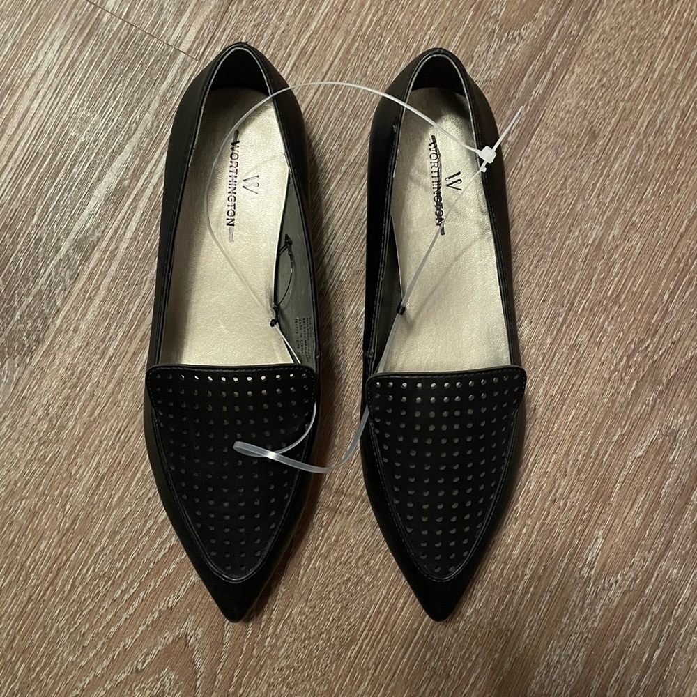 NEW Worthington Gemi Pointed Toe Ballet Flats Shoes Loafers Size 6.5 6 1/2